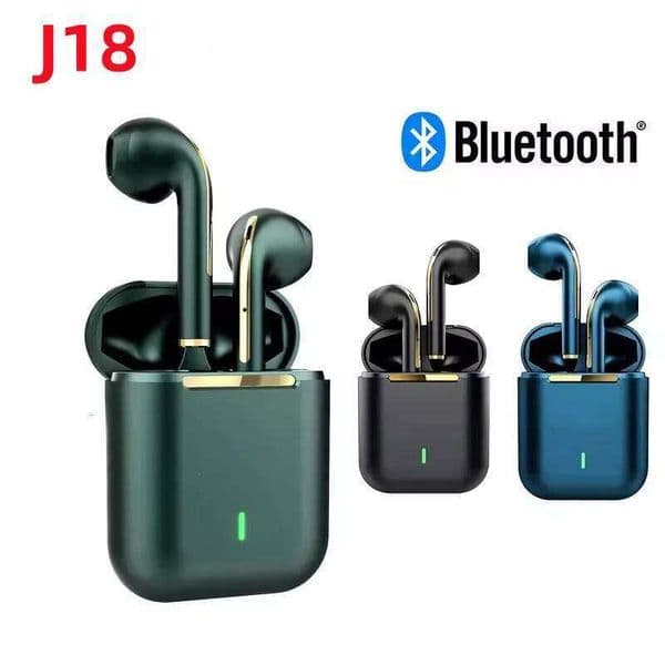 J18 Wireless Earphone BT 9D Noise Reduction Gaming Headset With Microphone TWS Ear Buds Hands-free Earbuds New 26Y0526