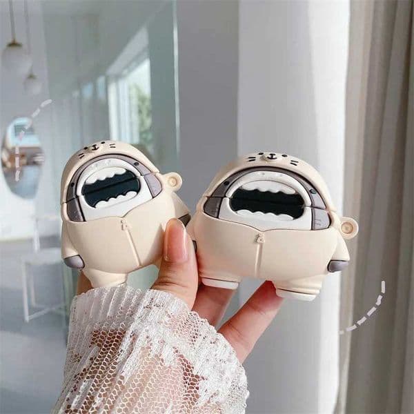 Cartoon Hoodie Shark Case for AirPods Pro2 Airpod Pro 1 2 3 Bluetooth Earbuds Protective Earphone Case Cover T260525