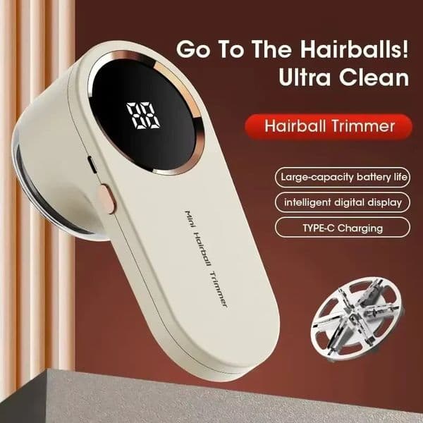 Electric Lint Remover Electric Pellet Fluff Remover Digital Display Debobbler Clothes Shaver Multifunction for Clothes Sweater 260526