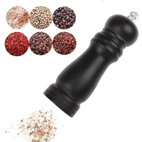 Creative Grinder Black Pepper Mill Dutch Wood Tools Kitchen Cooking BBQ Tools Grinding Seasoning Bottle Salt Mills Tools L260526