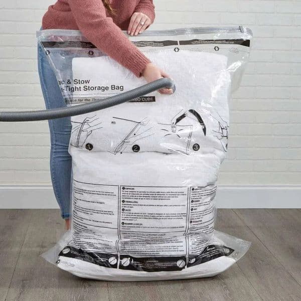 Designer Jumbo Cube Storage Bedding & Clothing Air-Tight Bags Space Saver Reusable Anti-Mildew Odor Resistant Vacuum art Sealed Free Shipping 14