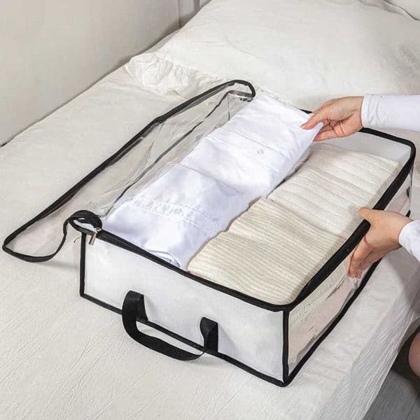 dormitory home moisture-proof clothing storage and organizing bag placed under the bed for bedding and clothing storage L2605251