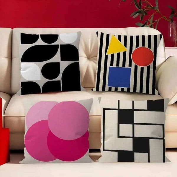 Pillow Case Home Decor Geometric Abstract Decorative Covers Pattern Cushion Suitable for Sofa Bedroom Car Pillow Cover 26Y0526