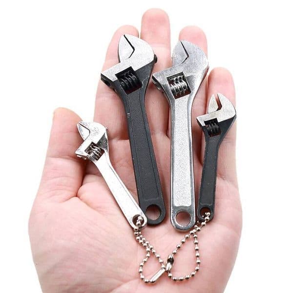 Mini 2.5/4 Inch Adjustable Spanner Open-End Tools Small Wrench Portable Key Tool Set Can Be Carried With You ddmynov