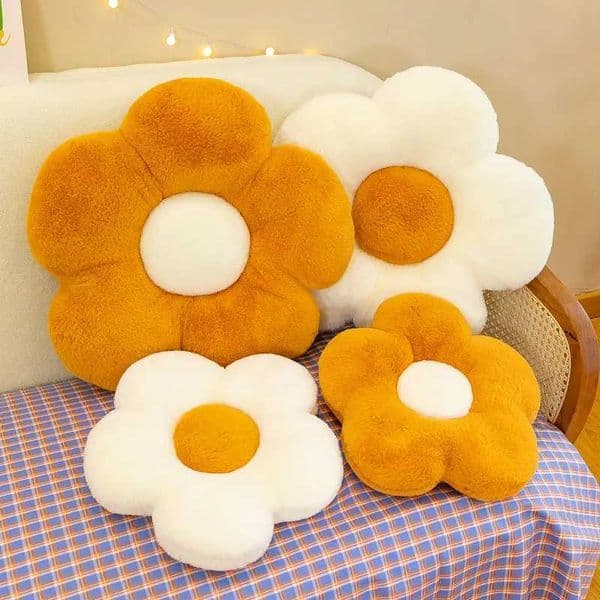 1 PCS 35/50CM Solid Color Daisy Flower Seat Cushion Home Bedroom Living Room Decoration Cute Throw Pillow Office Chair Pad H260525
