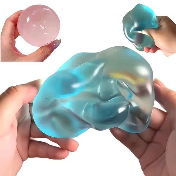 Transparent Blue Maltose Squishy Fidget Toy Soft Simulated Slow Rising AntiStress Anxiety Relief Sensory Decompression Gift 260526