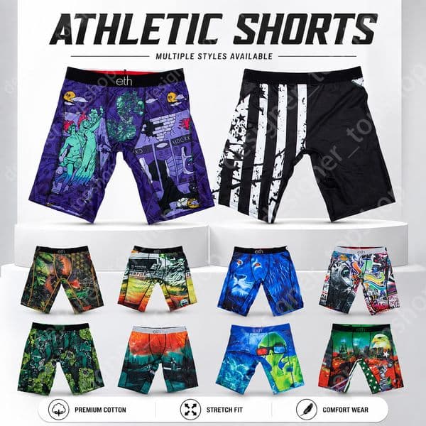 Fashion Printed ethikasMen Underwear Boxer Cueca Male trunks Men's Basic Sexy shorts mens shorts men Mens Boxers Trunks summer Men Women Classic designer shorts 5a