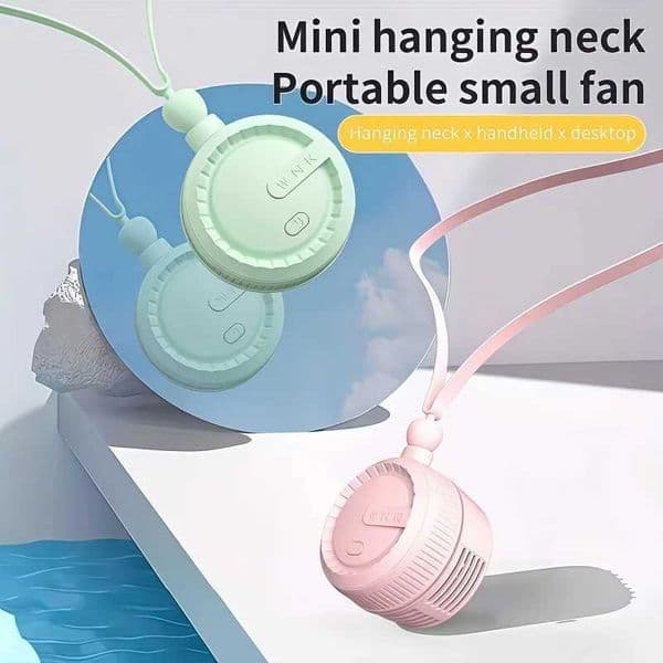 3-Mode Ice-Feel Neck Hanging Fan USB Rechargeable Handheld Neck Hanging Portable Mini Fan with 3 Adjustable Speeds Z260526