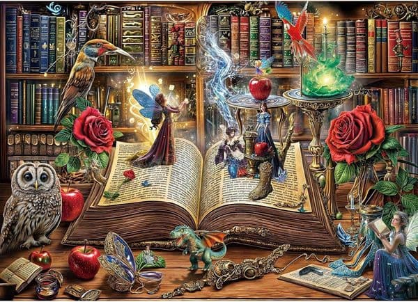 Magic Book Jigsaw 1000 Piece Puzzle Adults Family Puzzles Game Fun Relaxing Challenging Interlock Perfectly No Dust Home Wall Decor Gifts for Birthday Fa X260525