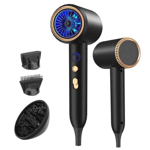 Latest 2400W Quick Drying Hair Dryer With Led Display Light And Billion Level Blue Light Negative Ion Hair Dryer L260526
