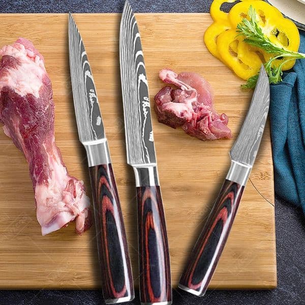 Professional Kitchen Knives Stainless Steel Knife Fruit Peeling Meat Cleaver Knife Boning Knife Paring Cooking Knives 260526
