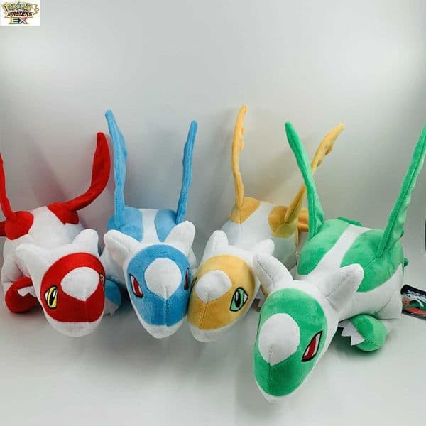 33cm Large Size Glitter Assorted Colors Latias Latios Red Yellow Blue Green Waterloaf Plush Doll L260526LJ9Q