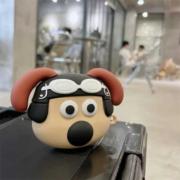 For AirPods 4 3 2 1 Pro Pro2 Earphone Case 3D Headmaster Dog Case Silicone Cartoon Protective Headphone Box With Pendant Cover T260525