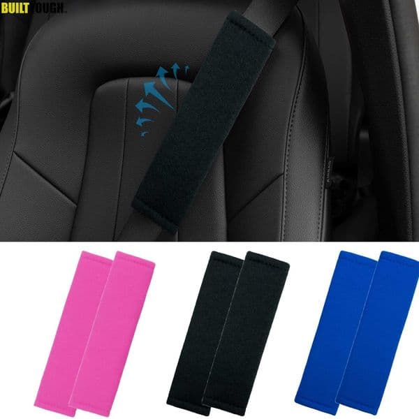 2x Seat Belt Safety Belt Shoulder Strap Pad Cover Harness Pads Pillow Children Protection Car Covers Car Cushion Black Blue Pink Z260526