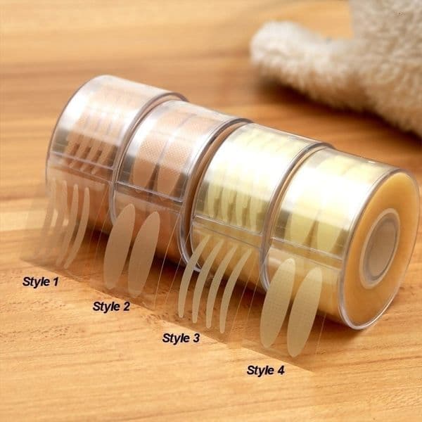 600 Pcs Eye Lift Strips Double Eyelid Tape Clear Gray Stripe Big Eyes Invisible Fold Sticker Makeup 2051 260522