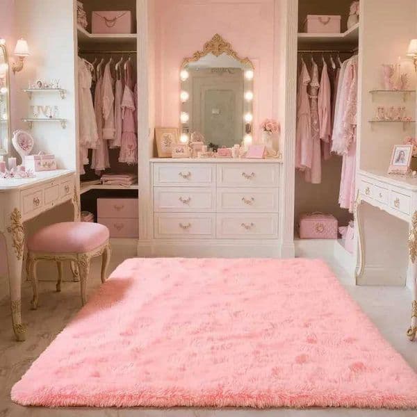 VIKAMA Natural Elements Doormat Soft Warm and Sound-Absorbing Bedroom Entrance Mat Bedside Rug Wardrobe Area Carpet Home Decor W260525