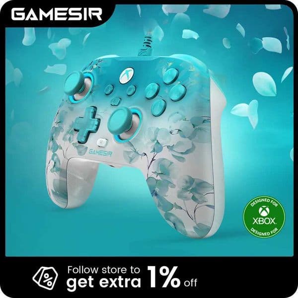 GameSir T7 Pro Floral Xbox Controller with Hall Effect Joystick for Xbox Series X Xbox Series S Xbox One X S game console Z260526