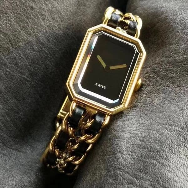 Luxury watch designer quartz watches for women Titanium steel gold plated never fade Swiss parts watch women designer Top quality sheepskin braided watch strap 001