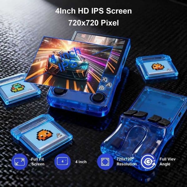 GAMINJA Handheld Console ANS13 40-inch IPS Screen Retro Handheld Console Pre-loaded with 15000 Games Linux System Portable C260527