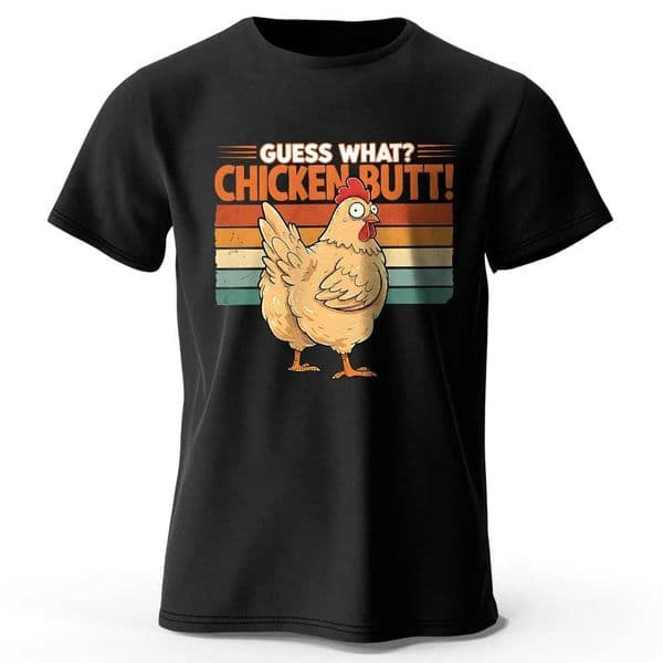 Mens Chicken Butt Printed T-Shirt 100 Cotton Oversized Silly Graphic Ts for Women Summer Tops Playful Strtwear D260527