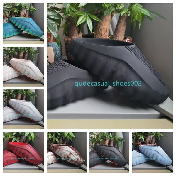 Desginer Mind 001 Slide Slides Mind001 Slippers Soft Rubber Tech Comfortable Sandals Mules Clog Black Red Bone Light Smoke Grey Men Women Summer Shoes 002 Size 36-47