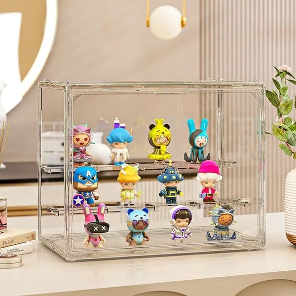 1Pc Acrylic Organizer for Collectible Figure and Blind Box Toy LargeCapacity High Definition Transparent Miniature Display Case 260527