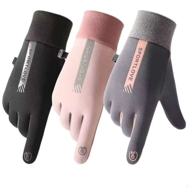 Winter Gloves Women Cycling Bike Thermal Fleece Cold Resistance Wind Waterproof Bicycle Warm Outdoor Running Skiing Mittens S260526