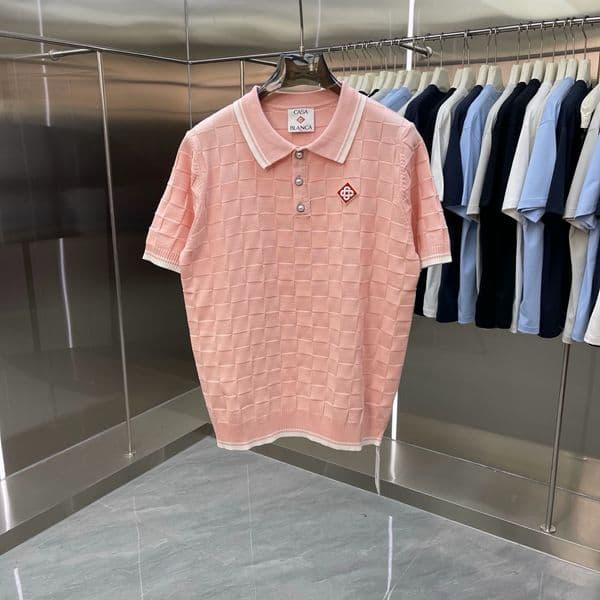 Men's Plus Tees & Polos Round neck embroidered and printed polar style summer wear with street pure cotton 163tt33243