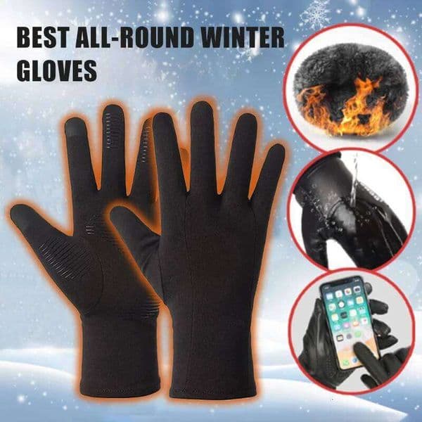 All Weather Warmer Touchscreen With Fleece Lining Anti-slip Windproof Fashionable Winter Sport Gloves For Outdoor Sports S260526
