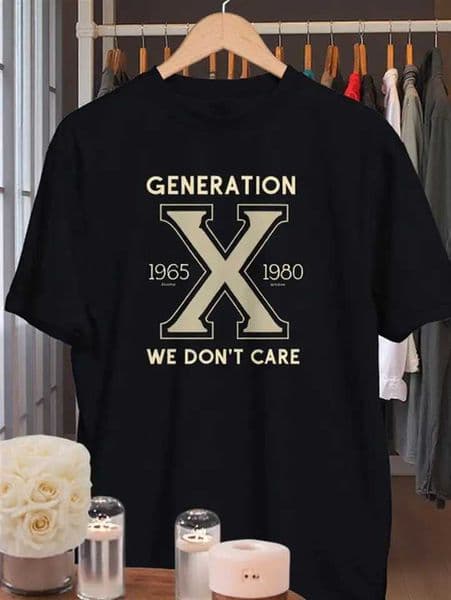 Mens X Generation Retro 19601980SB irthdayT Shirtwi thBo ld80 San d90 SNo stalgicDe signFe aturingth eSl oganWeDo nTCa re10 0Co ttonCo mfortableCa sualOu tfitId eal