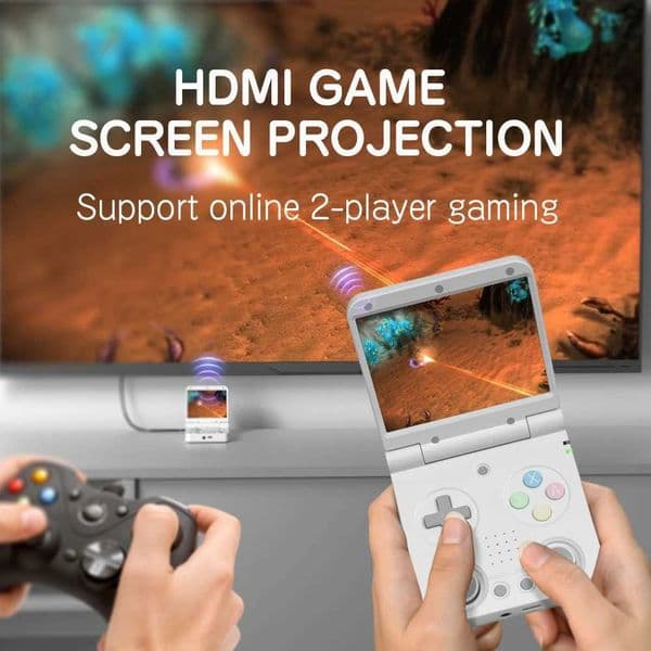 MIYOO Flip Handheld Game Console 35IPS Screen Retro Compact Portable Game Machine With Rocker for Entertainment Players Gift C260527