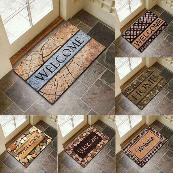 Design Door Mat Natural Style Non Slip Durable Entrance Rug Indoor Home Decor For Families Loving Welcome Accents 26Y0527