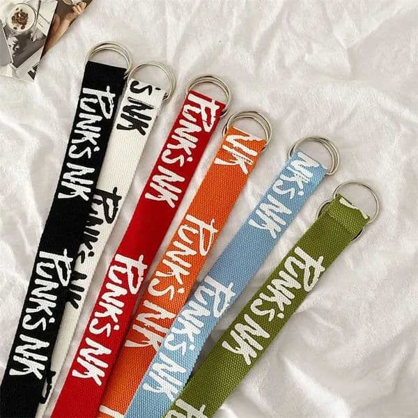2024 New Fashion Canvas Belt Womens Summer New Decoration Trend Letter Student Belt Versatile INS Style Decoration Jeans Belt L260527
