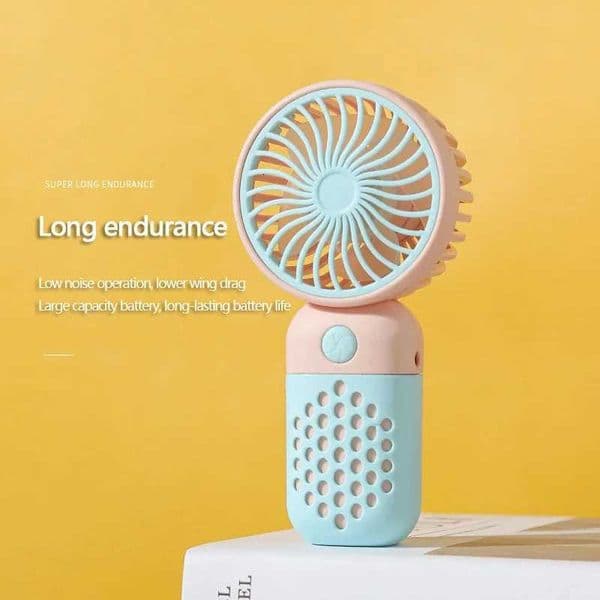 Handheld Mini Fan USB Rechargeable Portable Mute Small Electric Fan Student Dormitory Outdoor Travel Cooling FanR260527