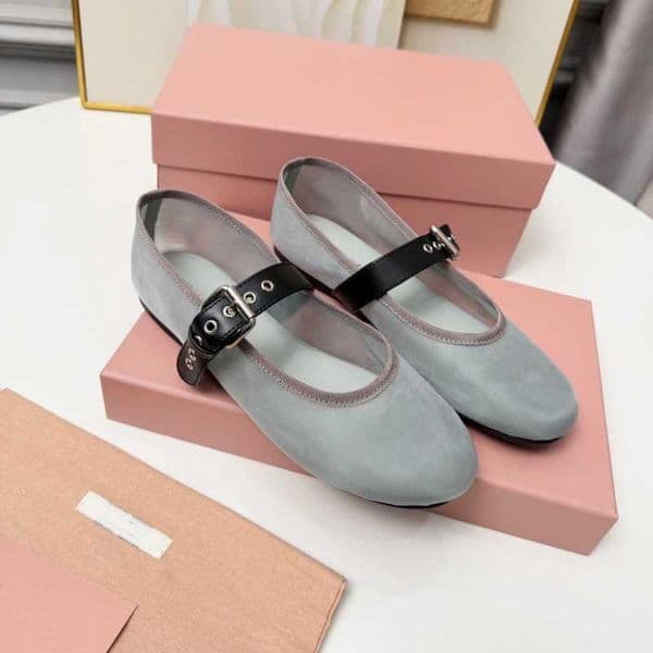 designer Dress Shoes New Mary Jane Shoes for Women Round-Toe Flat Ballet-Style Slip-On Shoes Versatile Genuine Leather Shallow-Heel Shoes