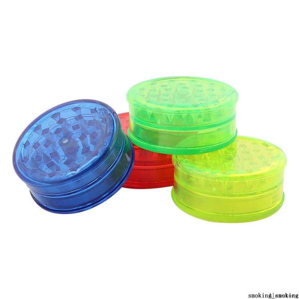 Plastic Tobacco Grinder Herb 3 Parts Layers 60MM Cigarette Tobacco Spice Smoking Hand Muller Acrylic Grinders Herbal DHL