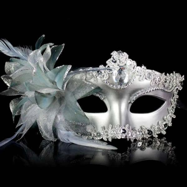 2026 Dance Party Diamond Venetian Feather Flower cologne Wedding Carnival Performance Costume Sexy Lady Mask perfume Masquerade Christmas Free Shipping 17