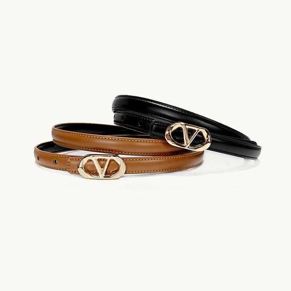 New fashion Letter V casual womens leather belt business style high-end Luxury Designer Dress Jeans Belt Elegant Thin Corset Q260527
