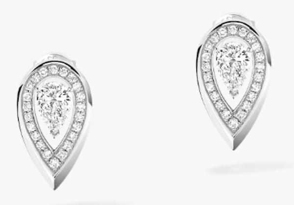925 Silver Earrings Fahmessika M100ove Uno Stud Earrings 925 Silver Accessories Women's Anniversary Gift Holiday Gift-213