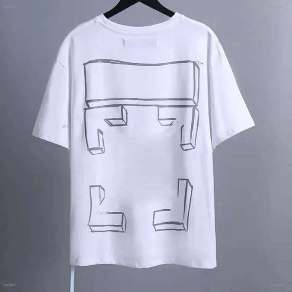 Off Whithe Shirt Men Designer Graphic Tshirt Letter Print Clothing White Shirts Loose Short Sleeve Round Neck Arrow off shirt 460
