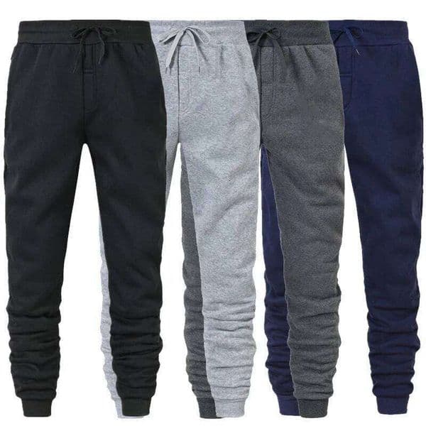 Men's Athletic Trainning Joggers Casual Loose Fit Sweatpants Spring Fall Fleece Lined Pants Elastic Waist Drawstring Trousers J260527