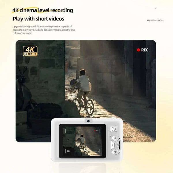 New 5000W Pixel Digital 4K HD Retro CCD Portable Card Entry-level Dual Flash Auto Foc Camera J260527