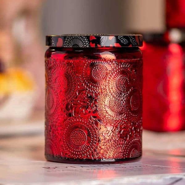 Embossed Aratherapy Starry Sky candle Cup Glitter Metal Plated Candle Jar BottleJ260527