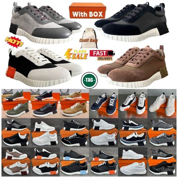bouncing sneakers designer suede casual shoes trainers breathable mesh running shoe men bounce sneaker women sneaker nonslip rubber sole flat trainer h word a2es