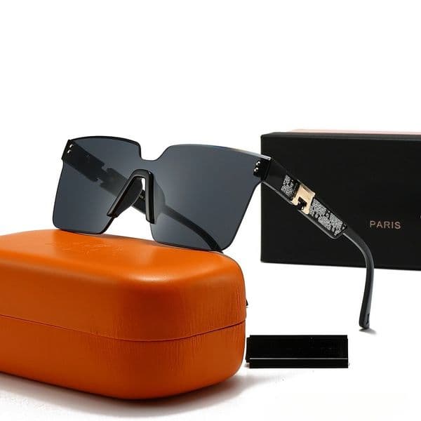 Designer Sunglasses Square Rimless Polarized Sunglasses UV400 Lunettes De Soleil Gradient Lens Outdoor Casual Shades for Men Women