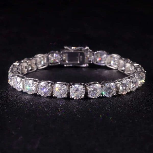 necklace moissanite chain Necklace bracelet passes diamond test Hip hop Jewelry Factory Iced Out VVS Diamond 20 Inch Tennis