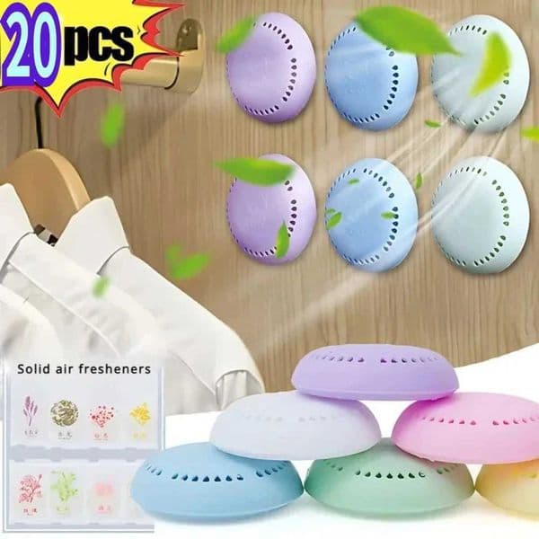 20 fragrance sheets 2 boxes of rose and cherry-scented air freshener - Long-lasting deodorization suitable for home car batR260527