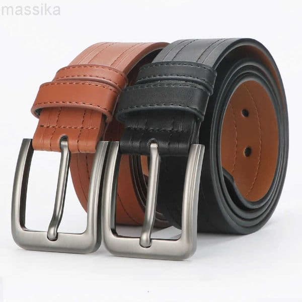 Mens Belt Leather Dress Belt for Casual Jeans Classic Belt 125 Adjustable Trim Fathers Day GiftR260527