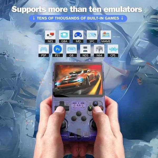 R36S Handheld Game Console 35 Inch IPS Screen 128G Retro Classic Games Console ArkOS System Portable Pocket Video Game Player C260527