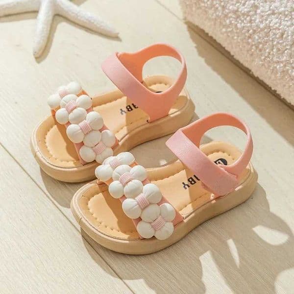 Girls Sandals Summer Kids 1-4 Years Old 3 Girls Baby Princess Shoes Girls Cute Wear Wholesale OutsideT260527